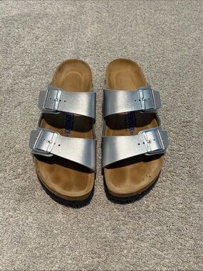 Silver Birkenstocks